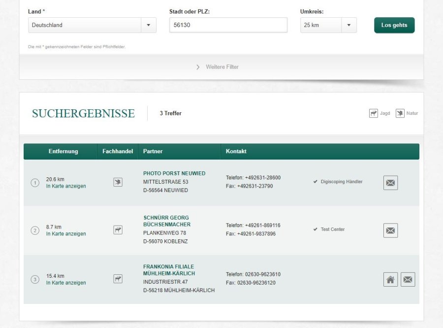 Swarovski Optik Online-Shop: 30 Tage Rückgaberecht wegen Covid-19 Händlersuche im Swarovski Optik Online-Shop