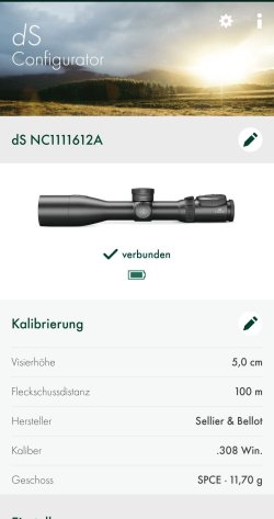 Test Swarovski smartes Zielfernrohr dS_5-25x52_PS_RII Screenshot App