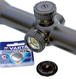 Zielfernrohr Zeiss Victory V8 im Test Batteriefach des Zielfernrohrs