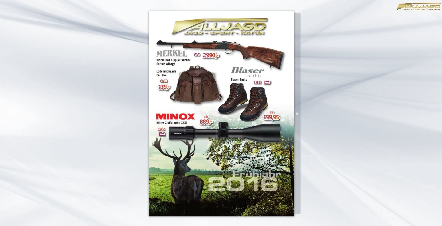Alljagd Frühjahr Flyer Broschüre von ALLJAGD
