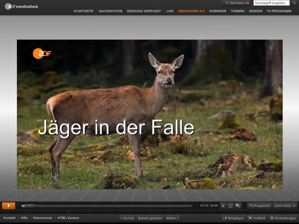 drückjagd: UPDATE: Petition gegen tendenziöse Berichterstattung des ZDF!