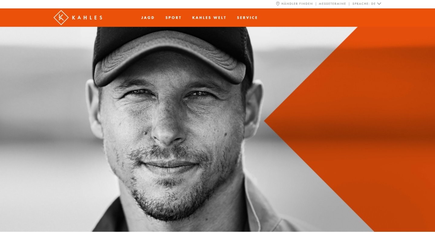 Neue Startseite auf der neuen Website von KAHLES.