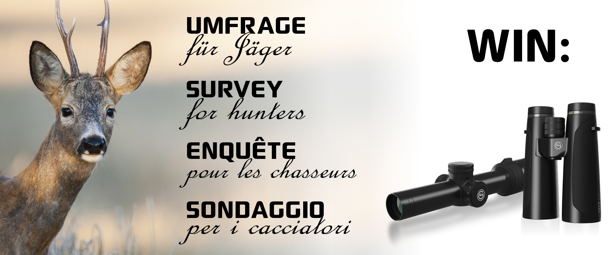 jagd-news: Markenumfrage für Jäger – JETZT teilnehmen und gewinnen!
