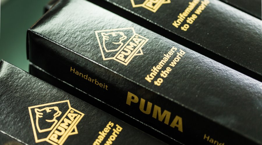 Verpackte PUMA Messer für die Jagd.
