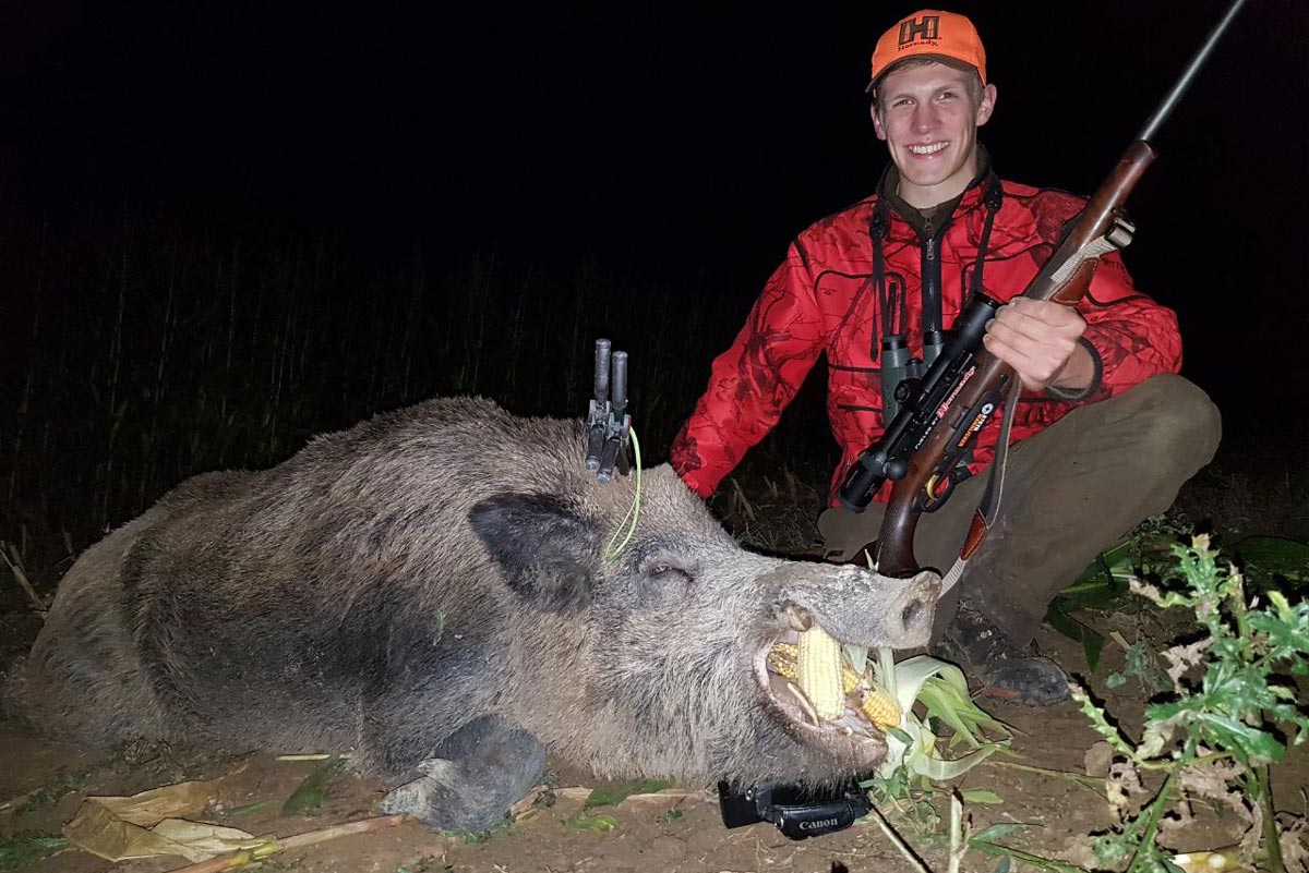 Hunter-Brothers: Jagd auf Schwarzwild: Gerold Reilmanns erster reifer Keiler Hunter-Brothers: Jagd auf Schwarzwild: Gerold Reilmanns erster reifer Keiler