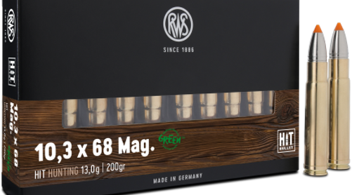 RWS SmartMagnum HIT-Geschosse im Kaliber 10,3x68 mit 13,0 g
