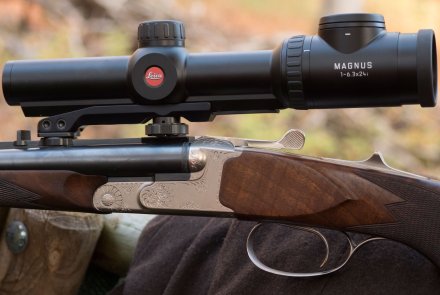 Ausblick auf die Drückjagd-Saison 2018: Interview mit Kai-Uwe Kühl von K&K Premium Jagd Jagd-Zielfernrohr Leica Magnus 1-6,3x24i auf Doppelbüchse Krieghoff Classic