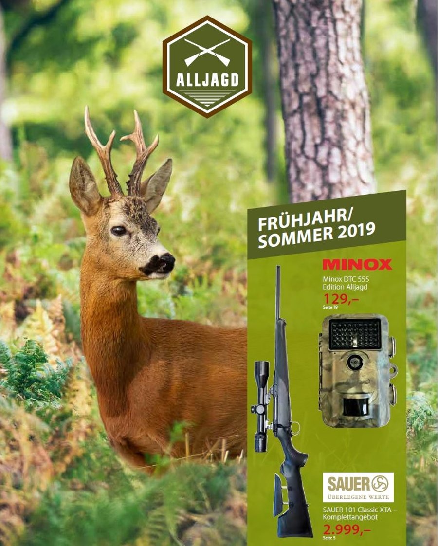 ALLJAGD: Angebote "Frühjahr / Sommer 2019" – ab sofort erhältlich ALLJAGD: Angebote "Frühjahr / Sommer 2019" – ab sofort erhältlich