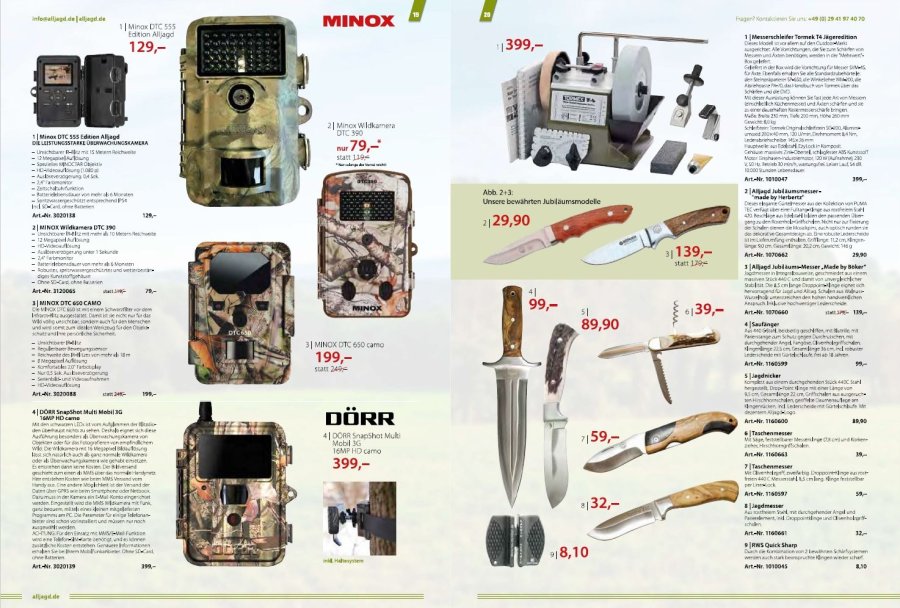 ALLJAGD: Angebote "Frühjahr / Sommer 2019" – ab sofort erhältlich Wildkameras Jagdzubehör im ALLJAGD-Katalog