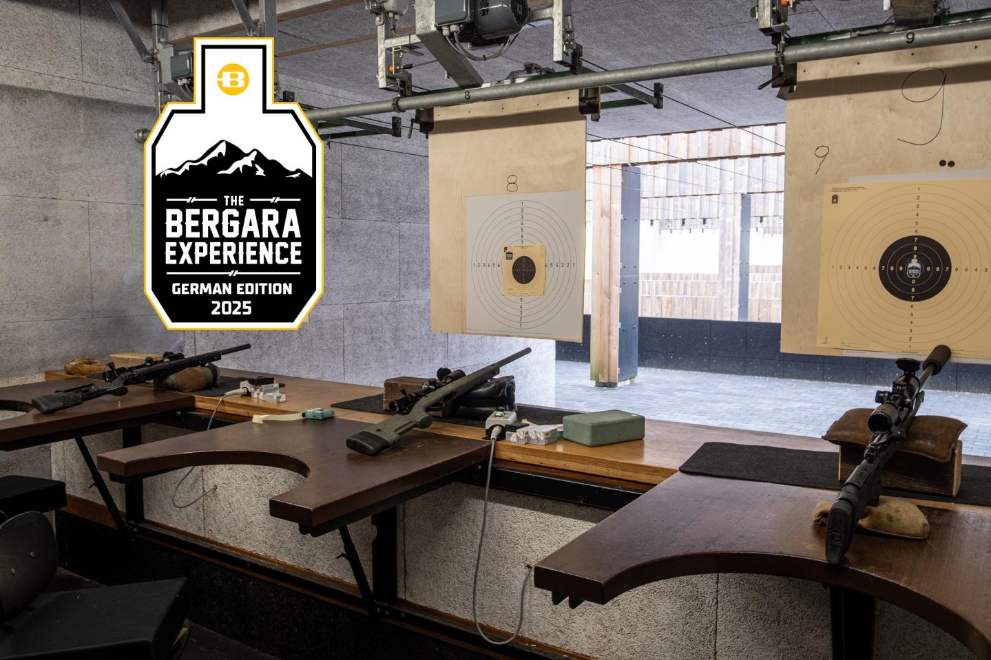 Schießstand bei der Bergara Experience German Edition 2025.