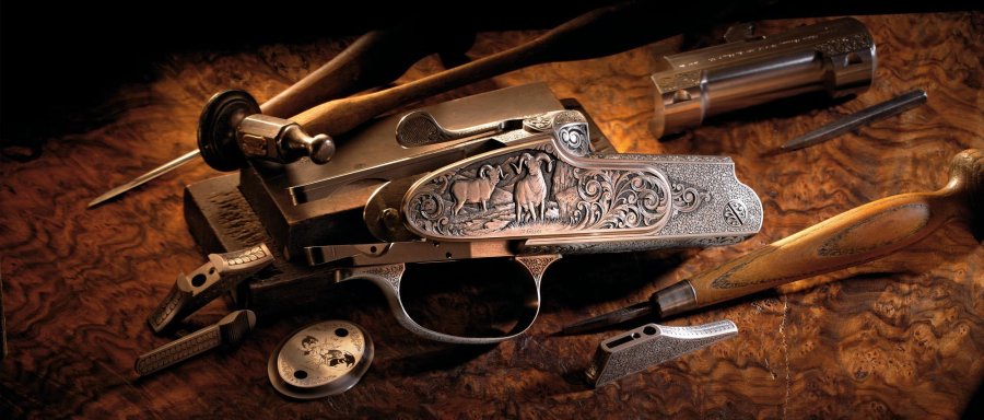 30 Jahre Kipplaufbüchse Blaser K95 – Hersteller feiert mit Gewinnspiel Edel gravierte Blaser K95 im Detail.
