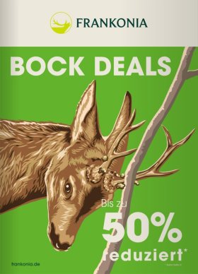 Frankonia Bock Deals und Merkel Helix-Rabattaktion 2023: Sparen Sie jetzt bis zu 50% mit tollen Angeboten bei Waffen und Jagdausrüstung und gewinnen Sie attraktive Preise