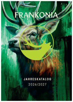 Der FRANKONIA Katalog 2026/2027 ist da: Knapp 800 Seiten für Jagd, Schießsport und Outdoor – dazu Jubiläums-Gewinnspiel über 20.000 Euro Der FRANKONIA Katalog 2026/2027 ist da: Knapp 800 Seiten für Jagd, Schießsport und Outdoor – dazu Jubiläums-Gewinnspiel über 20.000 Euro