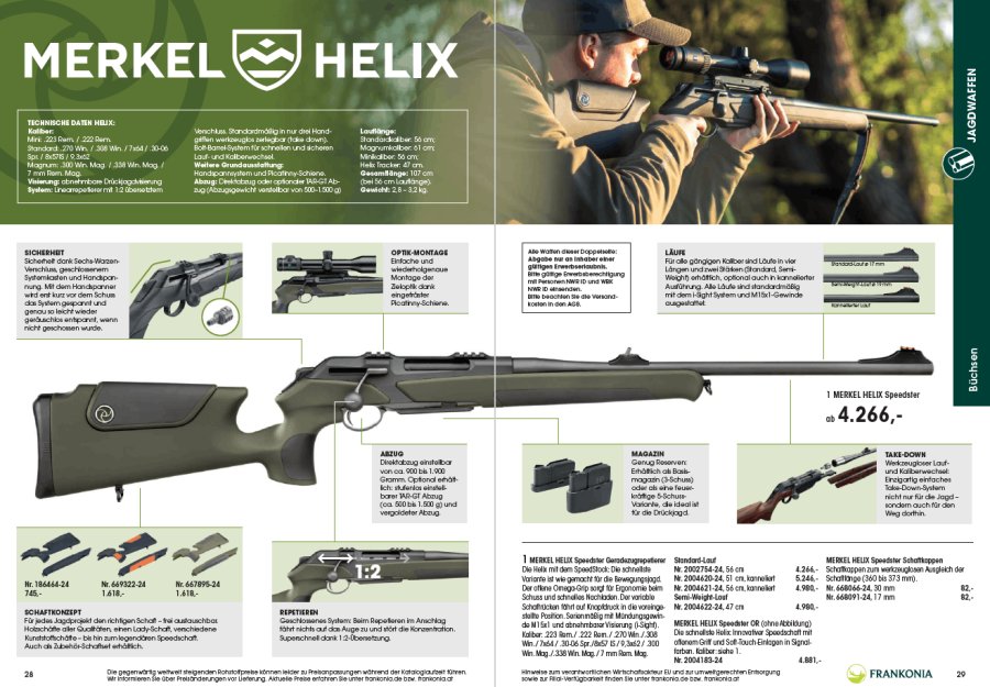 Der FRANKONIA Katalog 2026/2027 ist da: Knapp 800 Seiten für Jagd, Schießsport und Outdoor – dazu Jubiläums-Gewinnspiel über 20.000 Euro Der FRANKONIA Katalog 2026/2027 ist da: Knapp 800 Seiten für Jagd, Schießsport und Outdoor – dazu Jubiläums-Gewinnspiel über 20.000 Euro