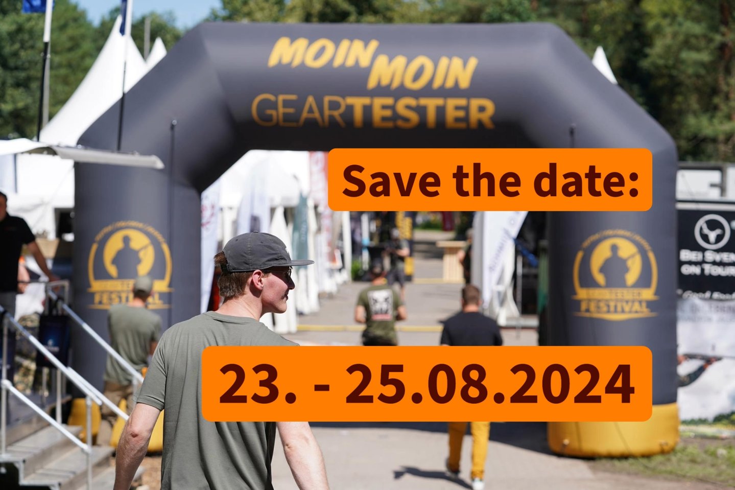 Eingang des GEARTESTER FESTIVAL 2023.