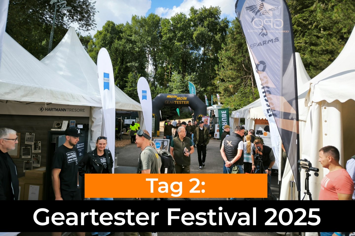 Geartester Festival 2025 – Tag 2: Weitere Neuheiten und Videos vom Festival für Jäger in Coesfeld IWA 2022 Eingang