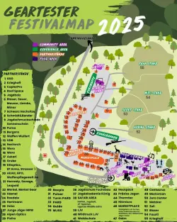 Geartester Festival 2025 Infos: Datum, Ticketkauf, Aussteller und Ablauf – 22. - 24. August 2025 Karte des Geartester Festival 2025.