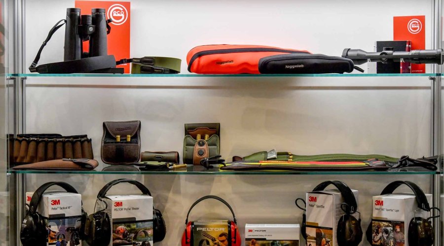 GECO Optiken Optiken und Accessoires auf dem RUAG Ammotec-Stand auf der HIT-Show 2019