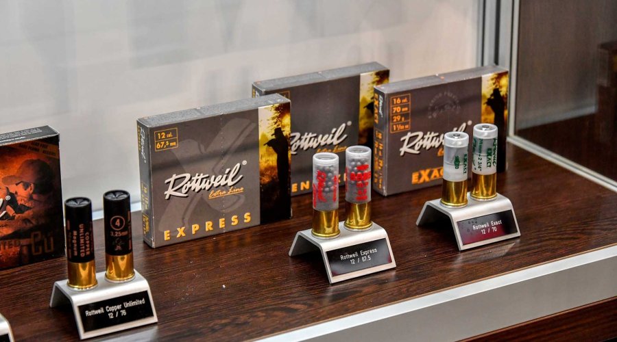 Rottweil Flintenmunition. Rottweil Flintenmunition auf der HIT Show 2019.