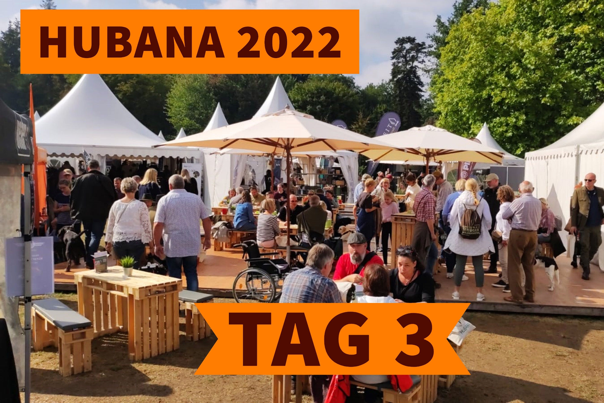 HUBANA: HUBANA 2022: Tag 3 der Jagderlebnismesse auf Schloss Lembeck − deutlich besseres Wetter, viele Besucher und weitere spannende Produkte