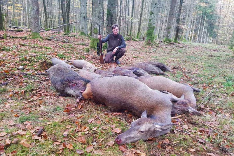 Drückjagd mit den Hunter Brothers Wildstrecke bei der Drückjagd der Hunter Brothers