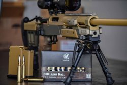 RWS Speed Tip Pro Büchsenpatronen RWS Speed Tip Pro Büchsenpatronen neben Haenel R9