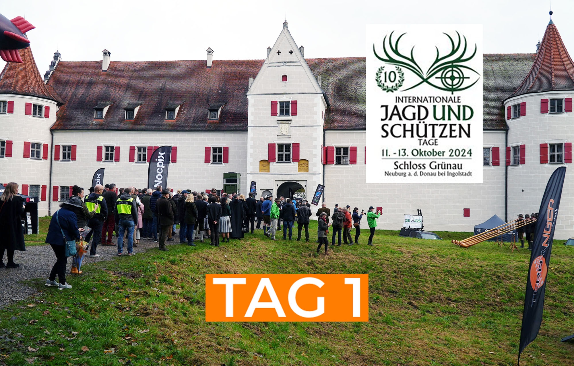 Messe Grünau: Tag 1 der 10. Internationalen Jagd- und Schützentage 2024 auf Schloss Grünau: Die Jubiläumsedition öffnet die Tore