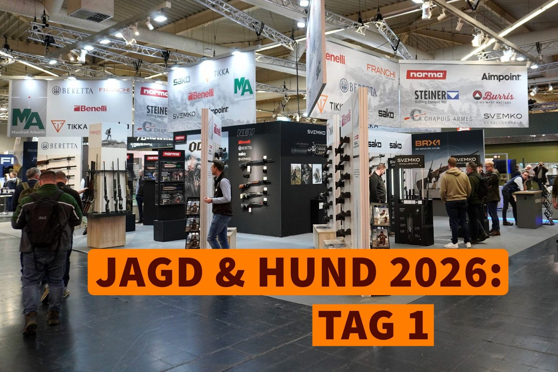 jagd-und-hund: Jagd & Hund 2026, Tag 1: Neue Waffen, Optik, Munition und Zubehör auf Europas größter Jagdmesse