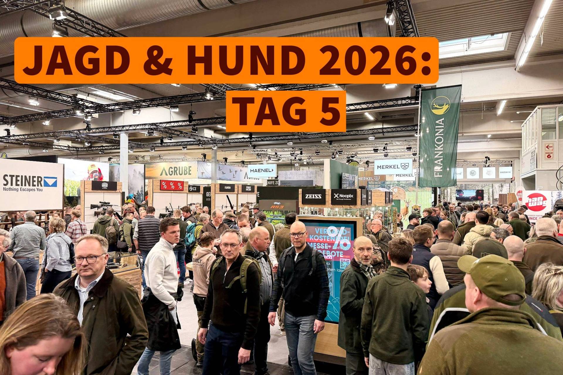 jagd-und-hund: Jagd & Hund 2026: Alle wollen die neuen Jagdwaffen, Optiken, Zubehör und die vielen Vorführungen sehen – es ist viel los auf Europas größter Jagdmesse in Dortmund