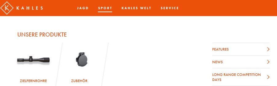Neue Website von KAHLES Relaunch 2018. KAHLES Website SPORT-Bereich mit den jeweiligen Reitern.