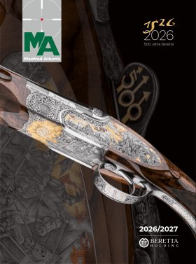 Der neue Manfred Alberts Katalog 2026/2027 ist da: Viele Highlights und Angebote für Jäger und Sportschützen im im Zeichen des Jubiläumsjahrs "500 Jahre Beretta"