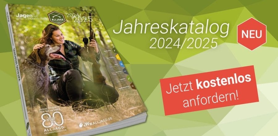 Der neue ALLJAGD Katalog für 2024/2025 ist ab sofort erhältlich: Alles für Jäger, Sportschützen und Outdoor-Fans Der neue ALLJAGD Katalog für 2024/2025 ist ab sofort erhältlich: Alles für Jäger, Sportschützen und Outdoor-Fans
