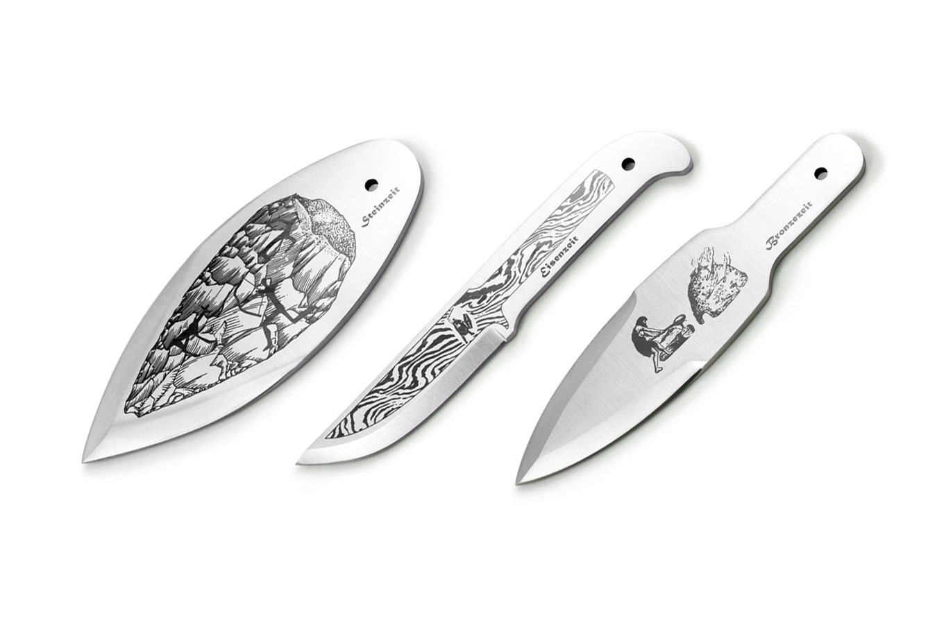 puma-messer: Nur 100 Sets: "PUMA Evolution" 2020 – die Entwicklung des Messers von der Steinzeit, Bronzezeit bis zur Eisenzeit