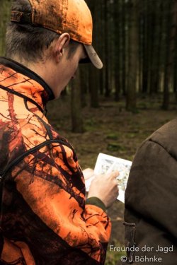 Eigene Drückjagd der Hunter Brothers Vorbereitung der Nachsuche der Drückjagd