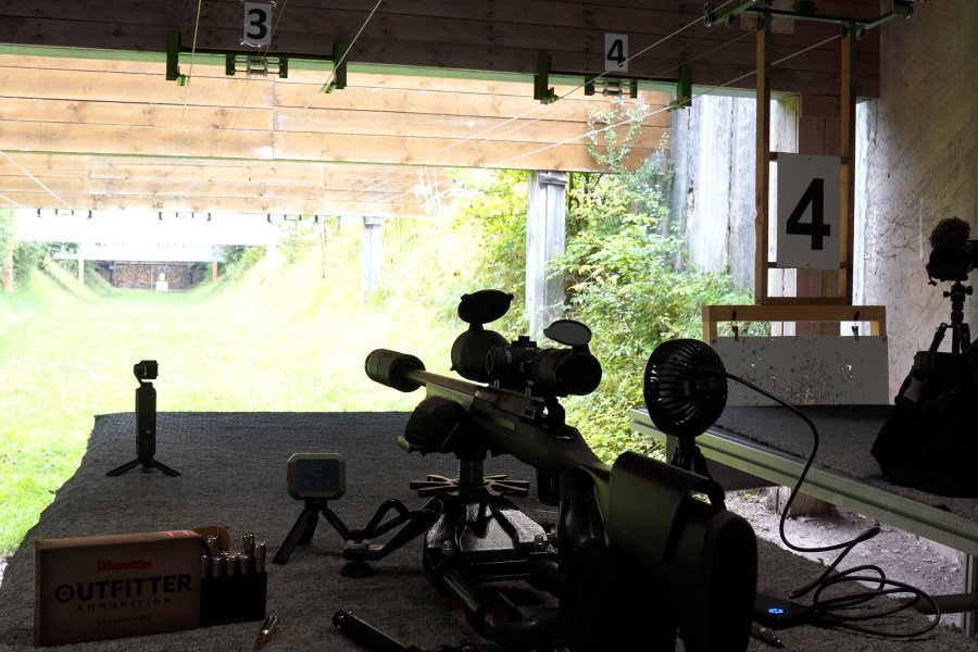 Einschießen der Waffen auf 100 Meter