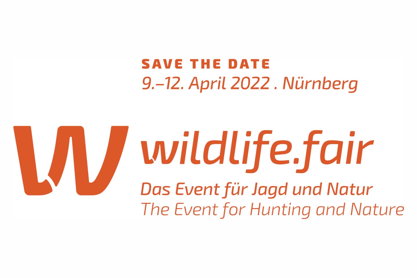 wildlife.fair: NürnbergMesse geht in 2022 mit neuer Messe und Kongress für Naturfreunde und Jäger an den Start Logo der neuen Jagdmesse wildlife.fair.
