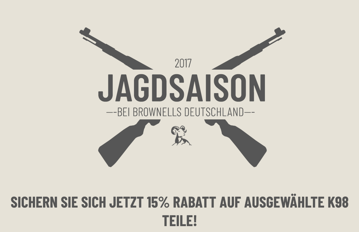 brownells: Brownells Deutschland: 15 % Rabatt auf Mauser M98 und K98 Teile