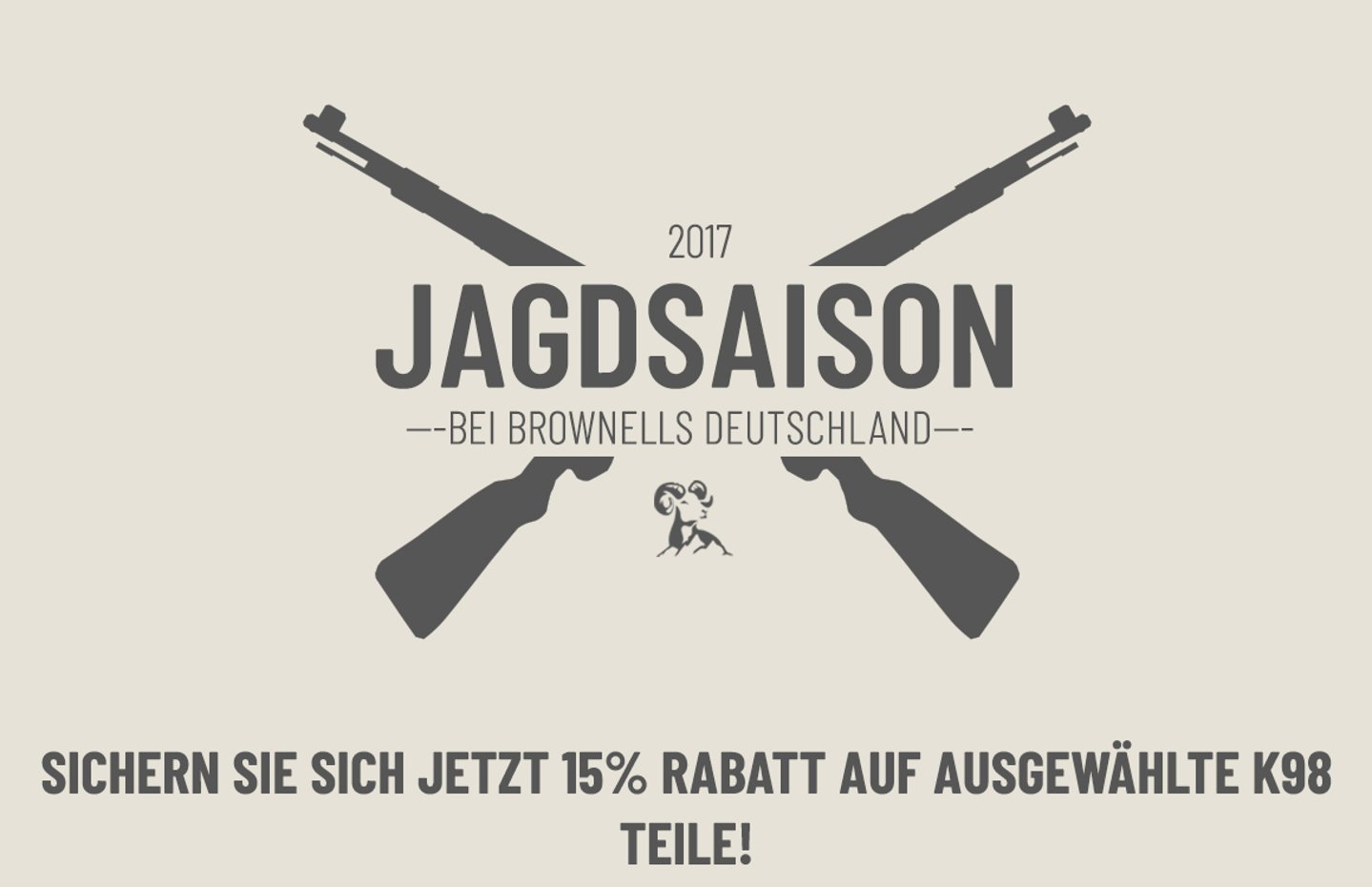 15 % Rabatt bei ausgesuchten Teilen für M98 Systeme von Brownells Rabattaktion für all4hunters.de