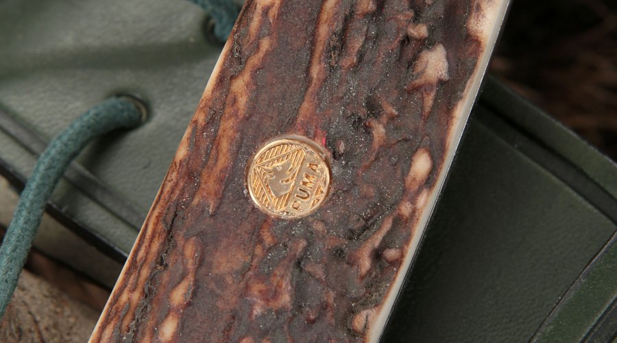 Beschalung aus Hirschhorn am Jagdmesser PUMA faun stag