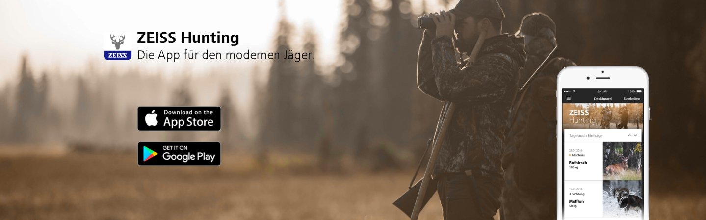 ZEISS Hunting App: Ballistik, Optik, Jagdtagebuch ZEISS Hunting App