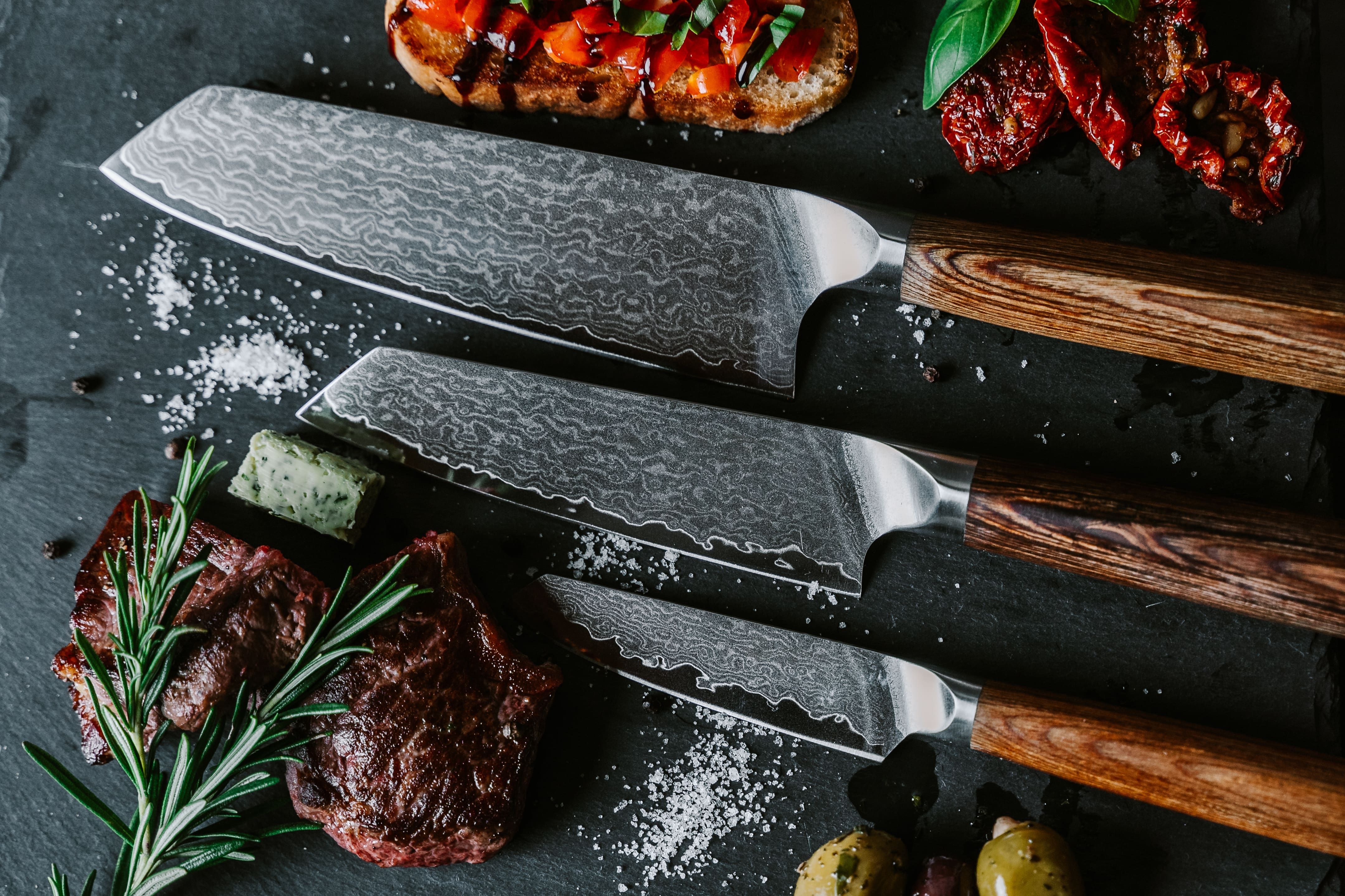 puma-messer: PUMA IP Küchenmesser: Neue, hochwertige und hoch spezialisierte Schneidewerkzeuge aus edlem Damaststahl