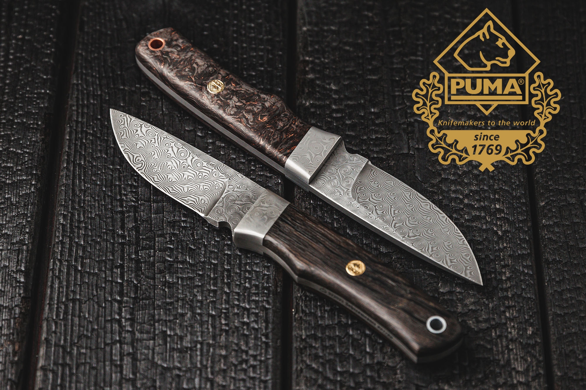 puma-messer: Frisch von der IWA – neue Messer von PUMA für 2022: jahresmesser 2022, defender damast, farkas und roka