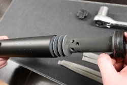 User-Test: S.I.W.-"Stille im Wald"-Schalldämpfer – wie schlagen sich die Werke der Gebrüder Knörr in der Praxis? S.I.W. Schalldaempfer inneres herausgezogen zur reinigung