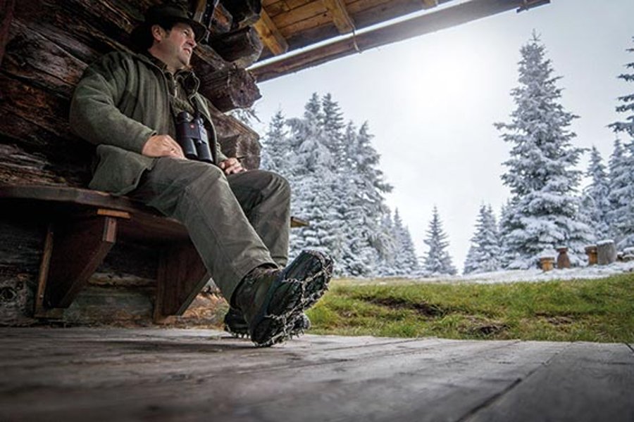 Snowline Chainsen Pro Schneeketten für Schuhe im Test Snowline Chainsen Pro bei der Jagd
