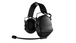Sordin Supreme X2 Bluetooth: Vorstellung der ab Herbst 2024 erhältlichen Gehörschützer Die schwarze Variante des Sordin Supreme X2 BT mit Mikrofon.
