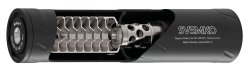 Schalldämpfer von SVEMKO: Die modularen SDs aus Norwegen nun auch in Deutschland verfügbar Der Schalldämpfer Magnum von SVEMKO im Querschnitt.