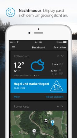 ZEISS Hunting App: Ballistik, Optik, Jagdtagebuch Nachtmodus ZEISS Hunting App für das Revier