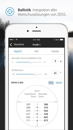 ZEISS Hunting App: Ballistik, Optik, Jagdtagebuch Sicherer Schuss mit der ZEISS Hunting App