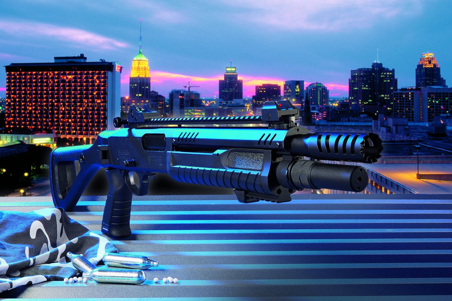 Test: Fabarm STF12 – wie gut ist die Airsoft-Pump-Flinte aus dem Programm von German Sport Guns? Airsoft Fabarm STF12 von GSG mit Zubehör