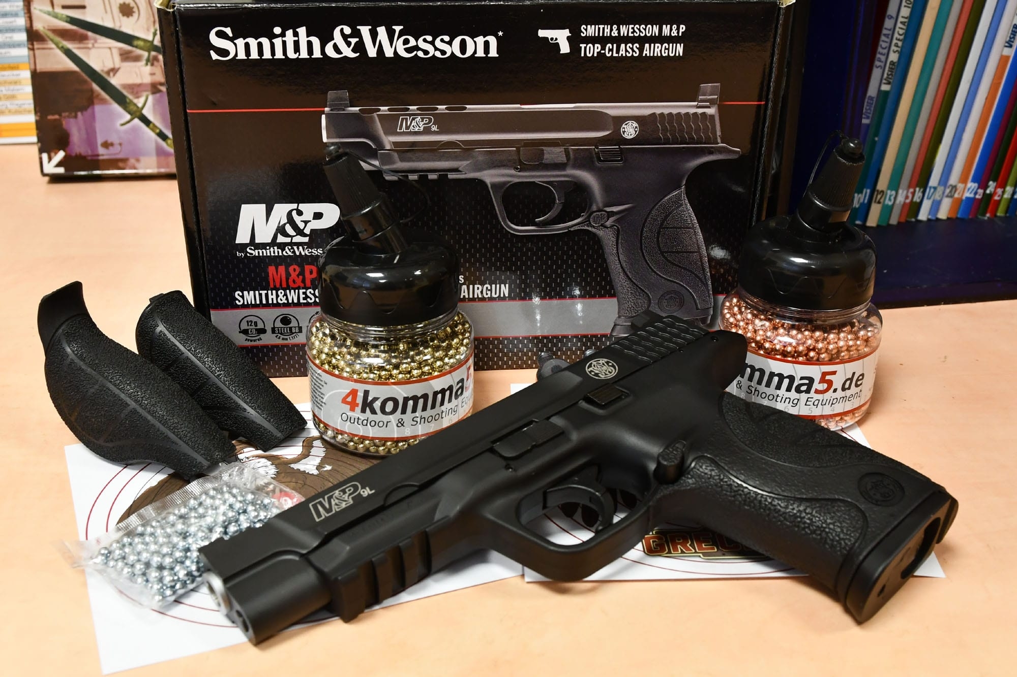 4komma5: Smith & Wesson M&P9L Sport Edition: Was bietet die sportliche CO2-Version von 4komma5 in 4,5 mm Steel BB?
